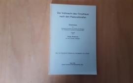 Die Vollmacht des Timotheus nach den Pastoralbriefen - H. Maehlum