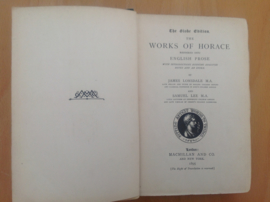 The globe edition. The works of Horace - J. Lonsdale / S. Lee