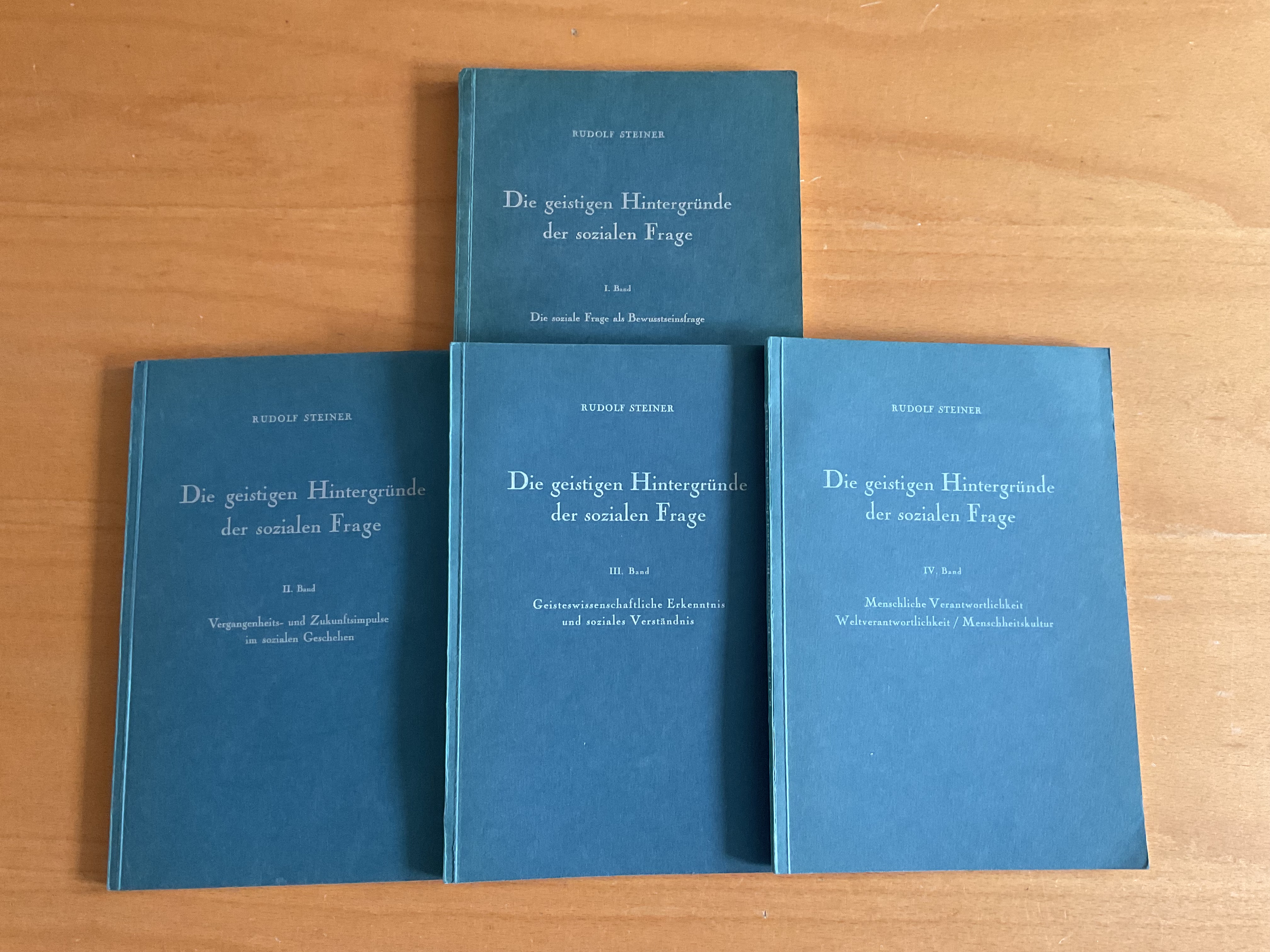 Pakket a 4x Die geistigen Hintergründe der sozialen Frage - R. Steiner