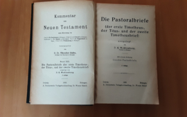 Die Pastoralbriefe - D.G. Wohlenberg