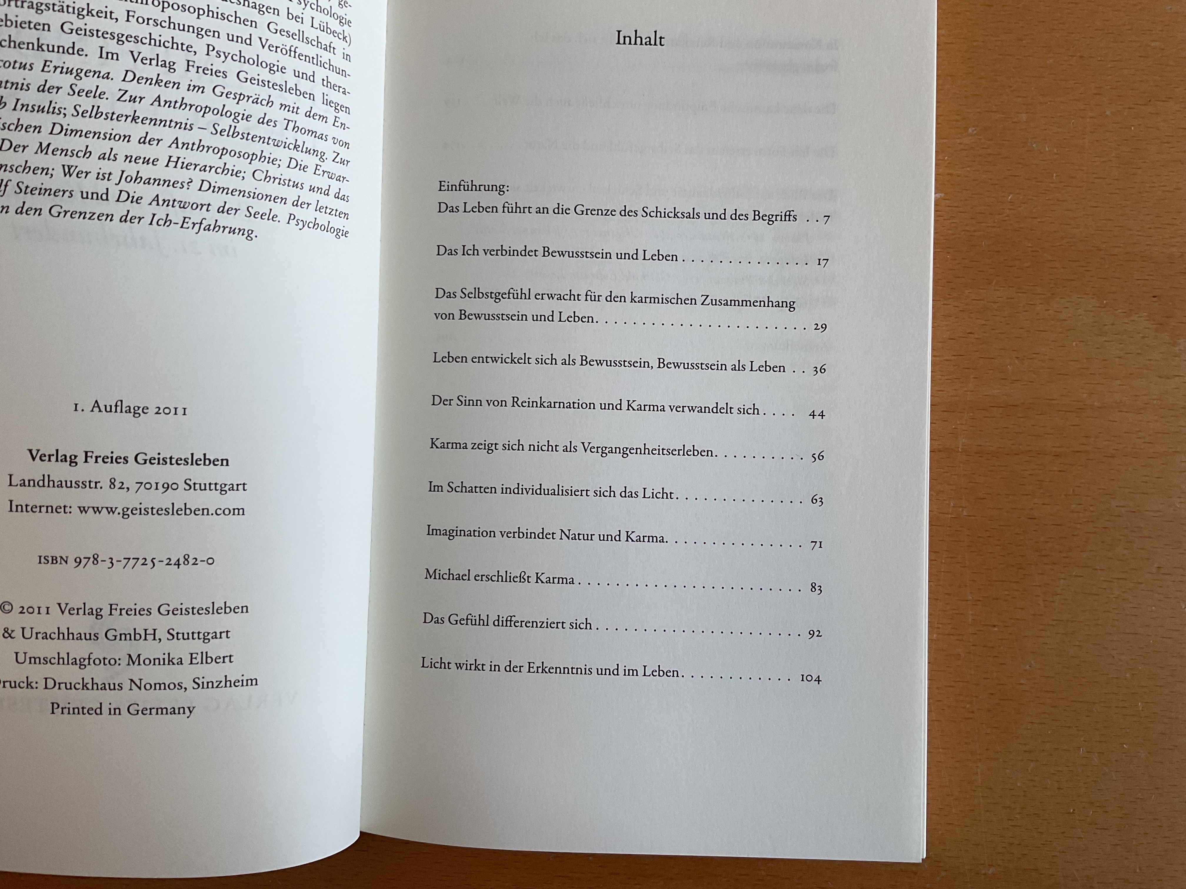 Die Empfindung des Schicksals - W.-U. Klünker