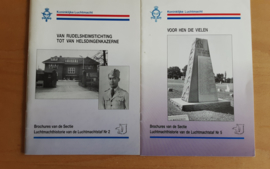 Set a 2 Brochures van de Sectie Luchtmachthistorie van de Luchtmachtstaf