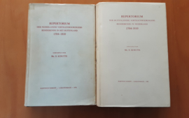 Set a 2x Repertorium der Nederlandse vertegenwoordigers residerende in het buitenland en in Nederland - O. Schutte