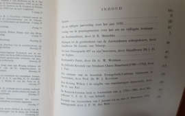 Pakket a 8x 45ste t/m 52ste  Jaarboek van het Genootschap Amstelodamum 1953 t/m 1960