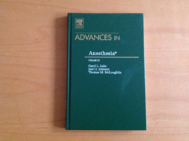 Advances in Anesthesia, volume 23 - C.L. Lake / J.O. Johnson / T.M. McLoughlin