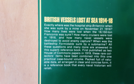 British vessels lost at sea 1914-1918