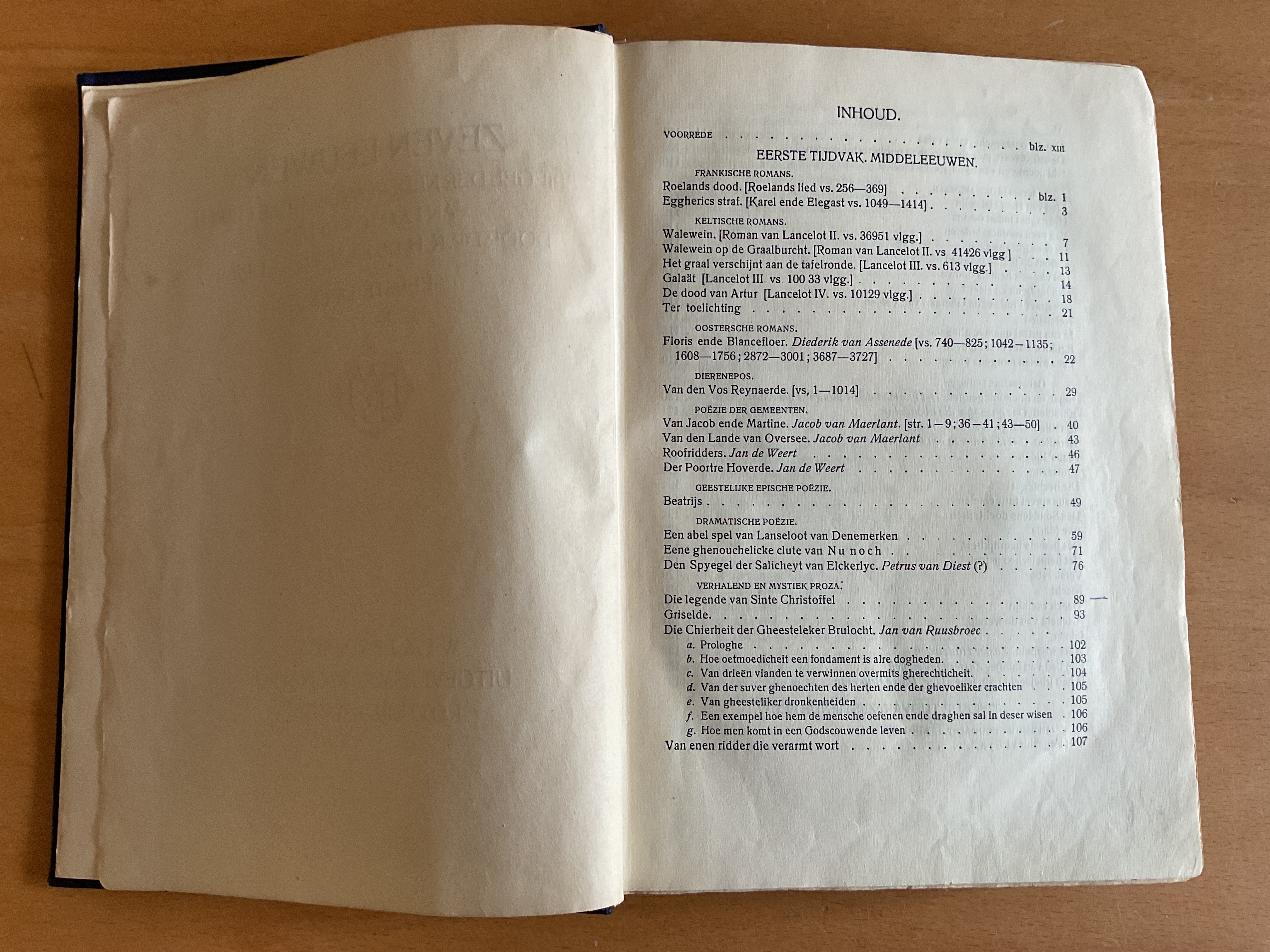 Pakket a 4x Zeven Eeuwen Spiegel der Nederlandsche letteren van 1200 tot heden - K.H. de Raaf / J.J. Griss