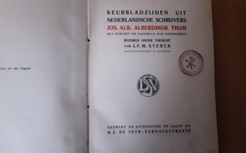 Keurbladzijden uit Nederlandsche schrijvers + een brief uit 1878 van de auteur - Jos.Alb. Alberdingk Thijm