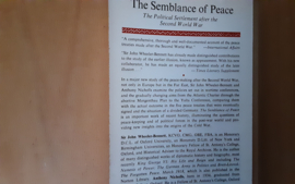 The Semblance of Peace - J.W. Wheeler-Bennett / A. Nicholls
