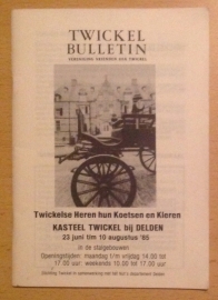 Twickel bulletin, nummer 20/2 jaargang 1985