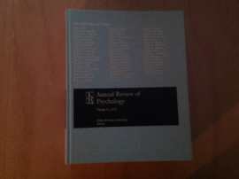 Annual Review of Psychology, volume 61 - S.T. Fiske / D.L. Schacter / R.J. Sternberg