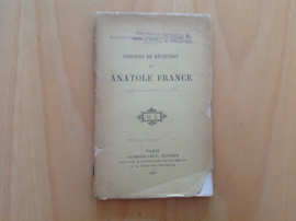 Discours de reception de Anatole France