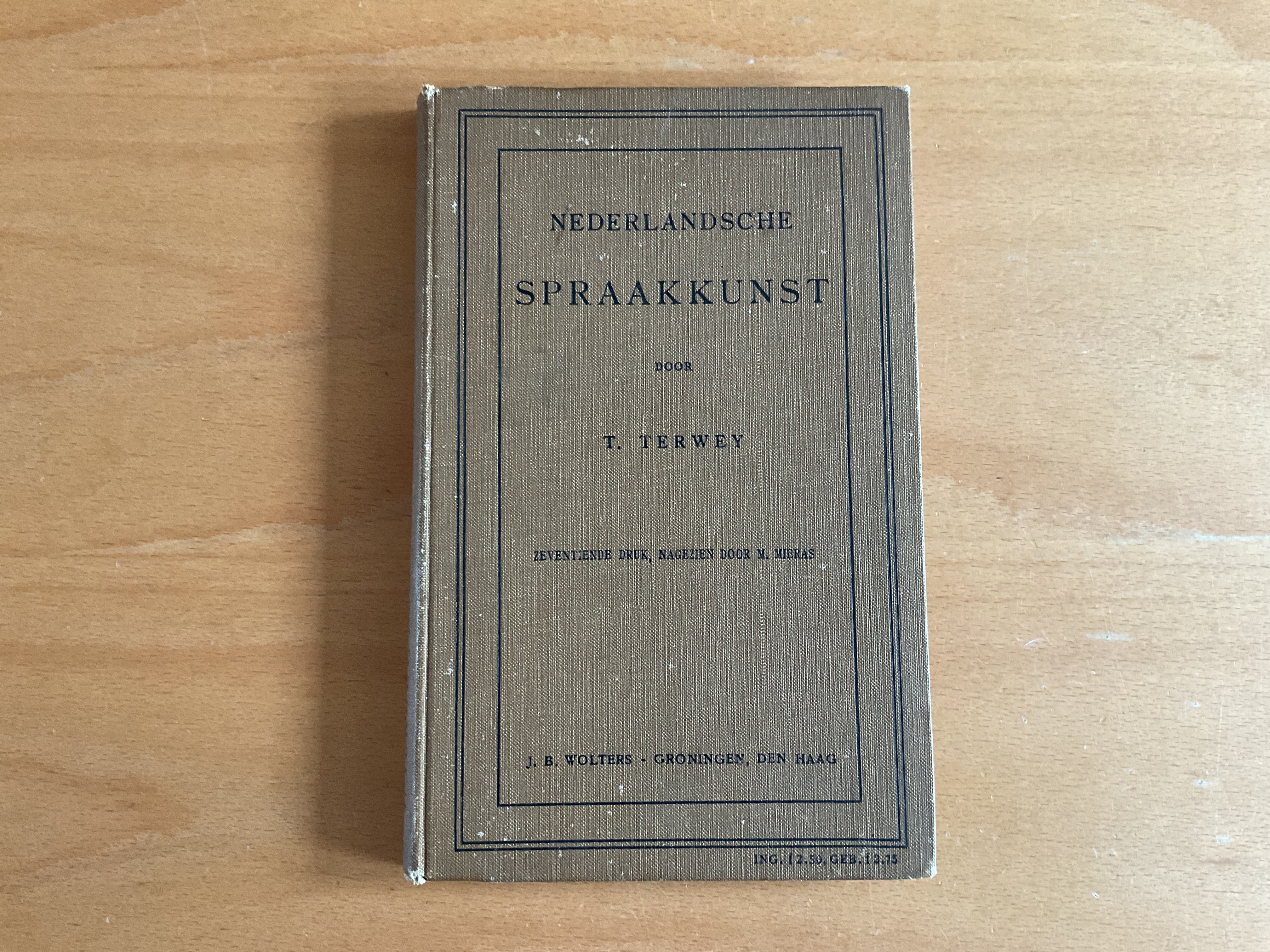 Nederlandsche spraakkunst - T. Terwey