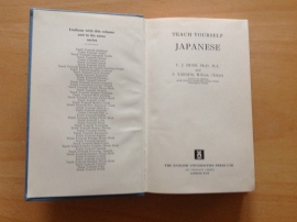 Teach yourself Japanese - C.J. Dunn / S. Yanada