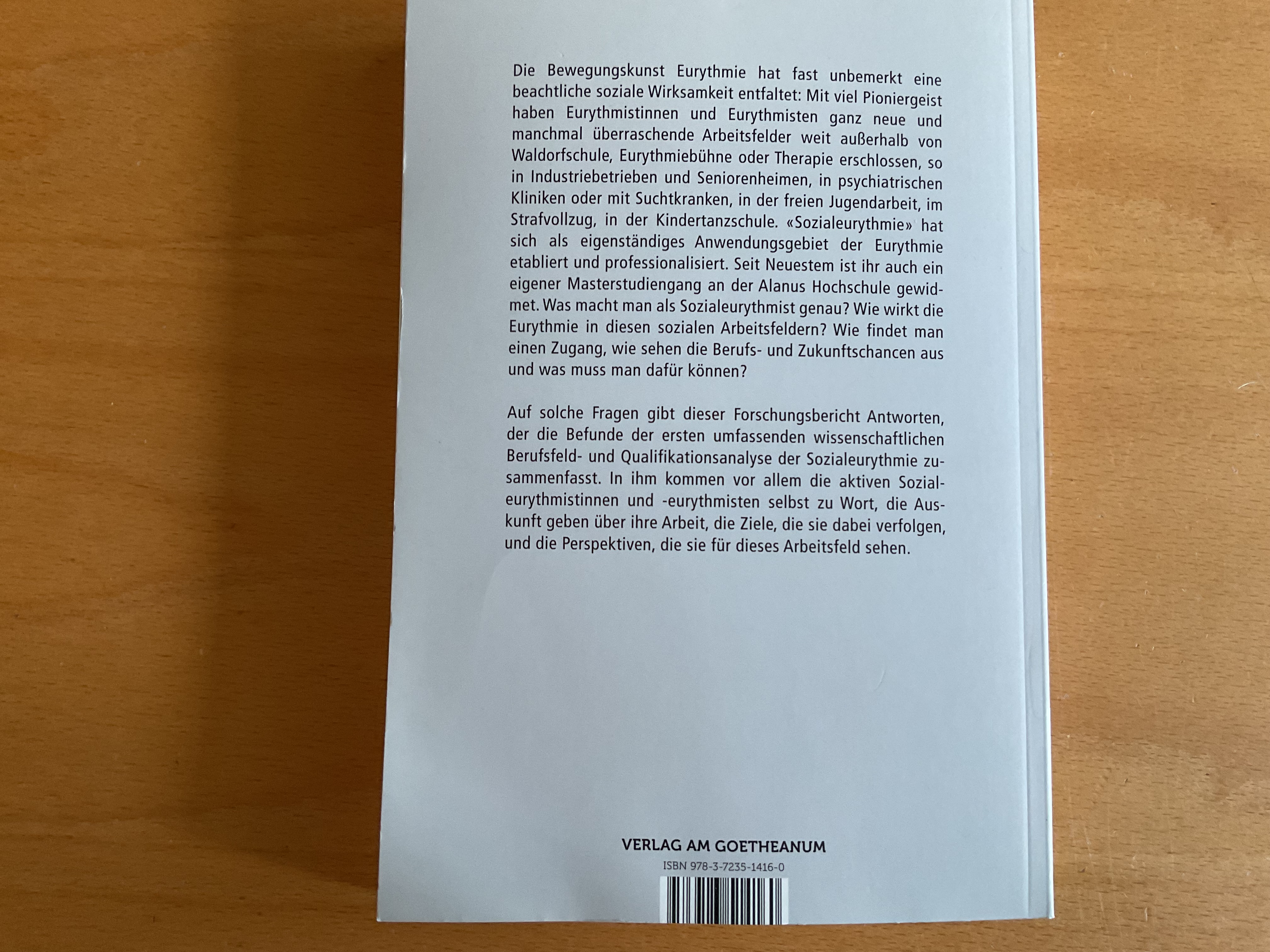 Eurythmie in sozialen Arbeitsfeldern - M. Brater / A. Heidekorn / C. Hemmer-Schanze / N. Schrode / J. Wagner