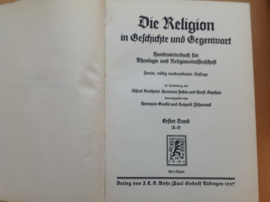 Pakket a 5x Die Religion in Geschichte und Gegenwart - A. Bertholet / H. Faber / H. Stephan