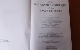 Dictionnaire historique de la langue francaise - A Rey