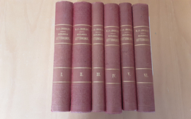 Pakket a 6x Geschiedenis der Nederlandsche letterkunde - W.J.A. Jonckbloet