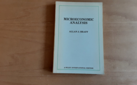 Microeconomic analysis - A.J. Braff