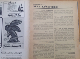 Ingebonden maandbladen Neue Konditorei 1938 (compleet)