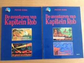 Set a 2x De avonturen van Kapitein Rob, deel 3 en 4 - P. Kuhn