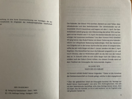 Eine Betrachtung über den anthroposophischen Seelenkalender - H.D. van Goudoever