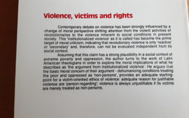 Violence, victims and rights - J.S. Reinders