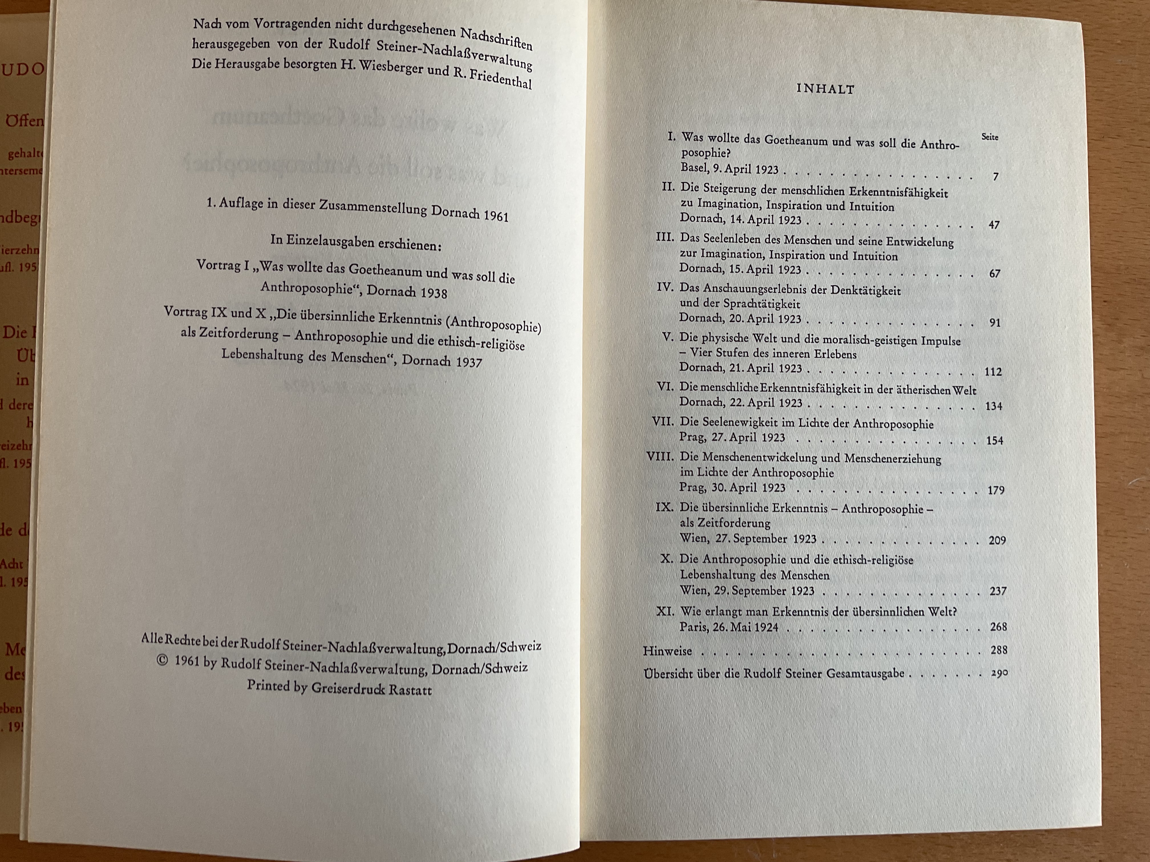 Was wollte das Goetheanum und was soll die Anthroposophie? - R. Steiner