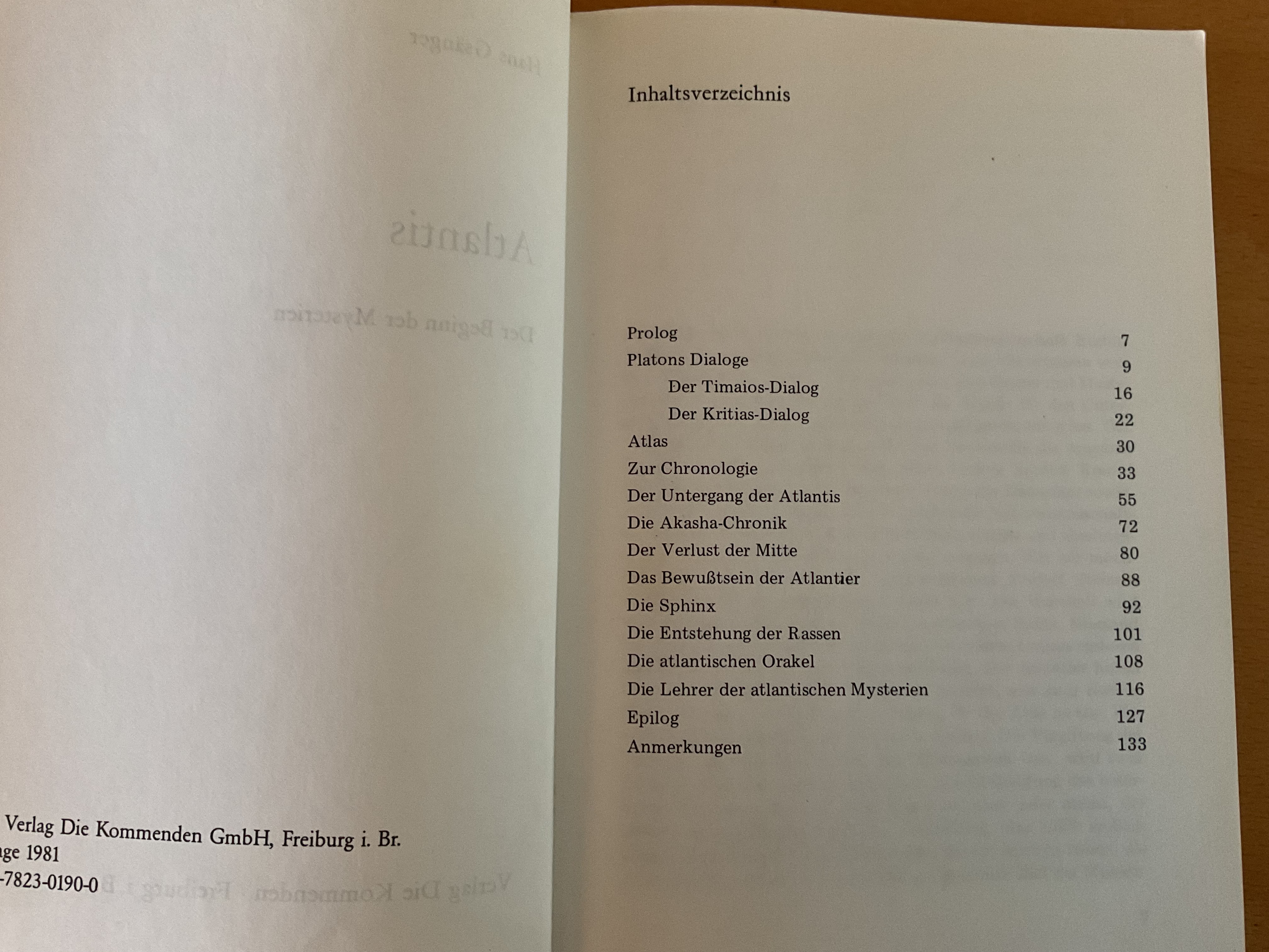 Atlantis. Der Beginn des Mysterien - H. Gsänger