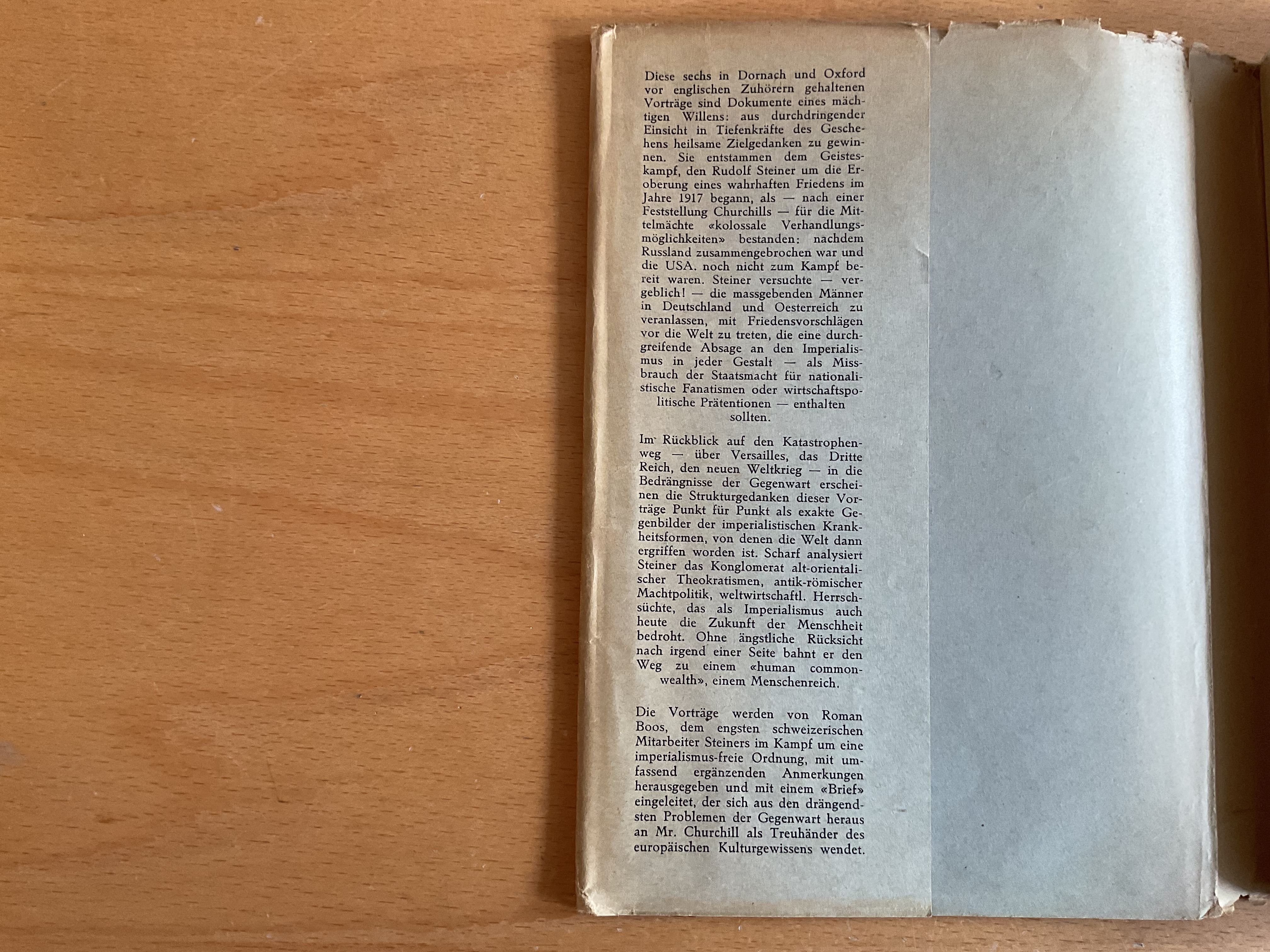 Geschichte und Überwindung des Imperialismus - R. Steiner