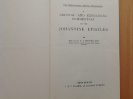 A critical and exegetical commentary on the Johannine Epistles - A.E. Brooke