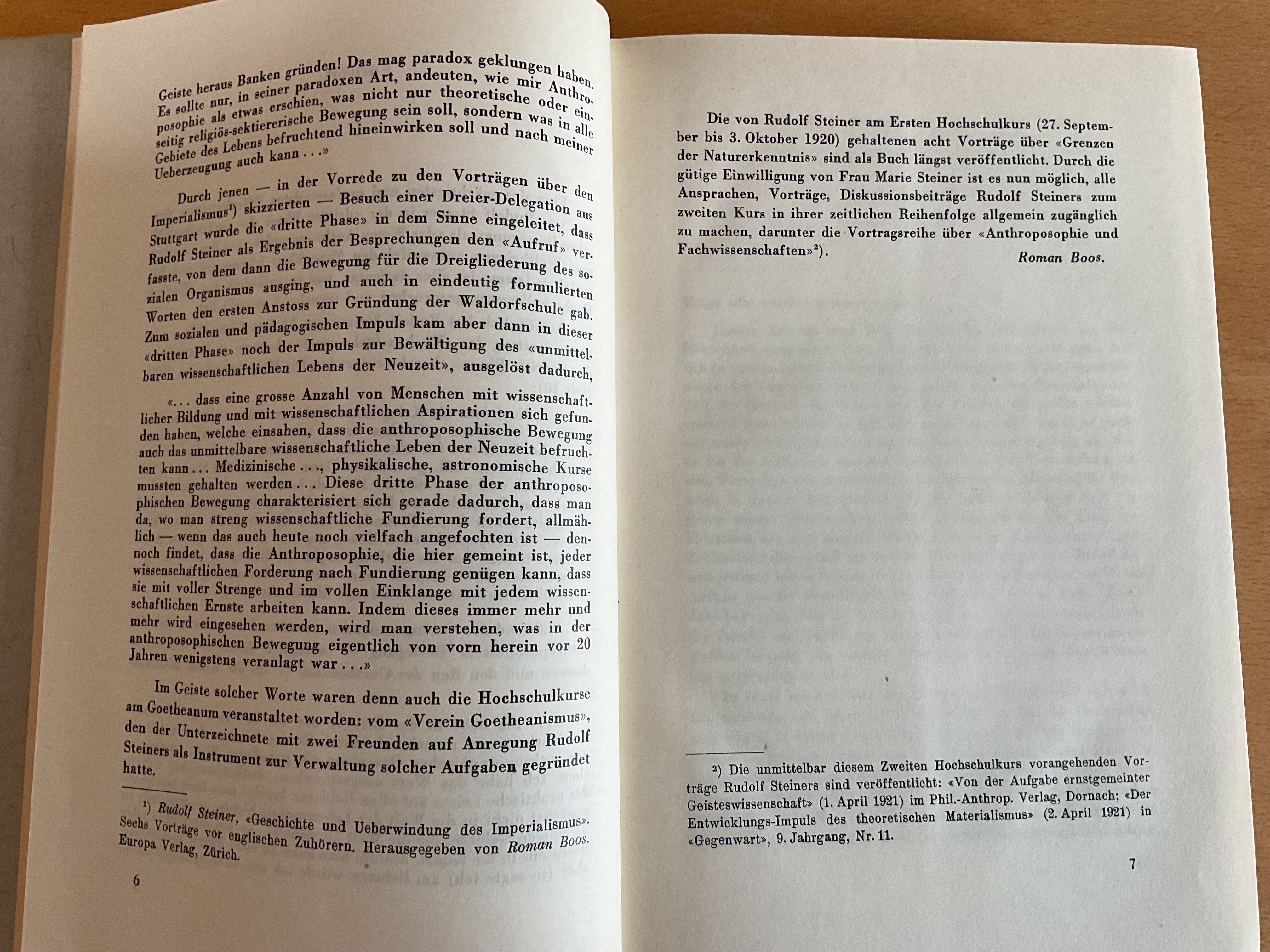 Zweiter anthroposophischer Hochschulkurs - R. Steiner