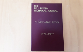 The Bell System Technical journal. Cumulative index 1922-1982 -  AT & T