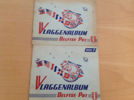 Set a 2x vlaggenalbums  Delftse Pot - R.J.J. Heirman