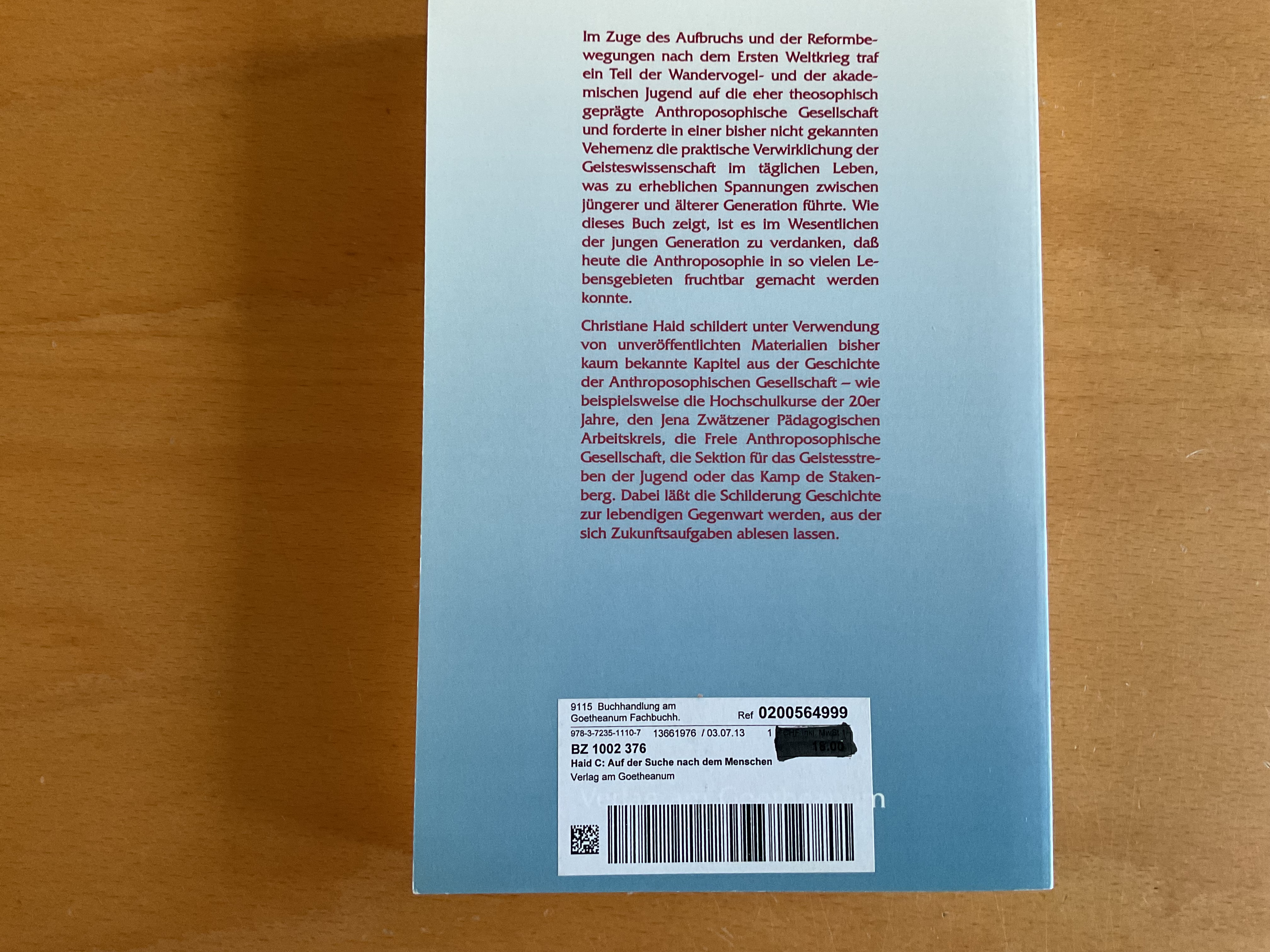 Auf der Suche nach dem Menschen - Ch. Haid