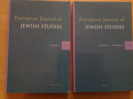 European Journal of Jewish Studies, volume 1 en 2