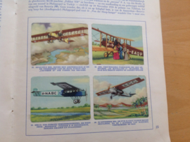 Compleet boek met alle 64 plaatjes. De geschiedenis van de luchtvaart  - H. Scholte