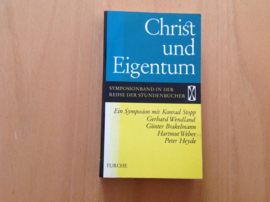 Christ und Eigentum. Ein Symposion mit ...