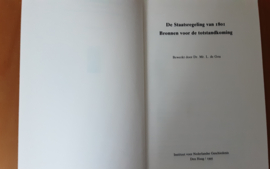 De Staatsregeling van 1801. Bronnen voor de totstandkoming - L. de Gou