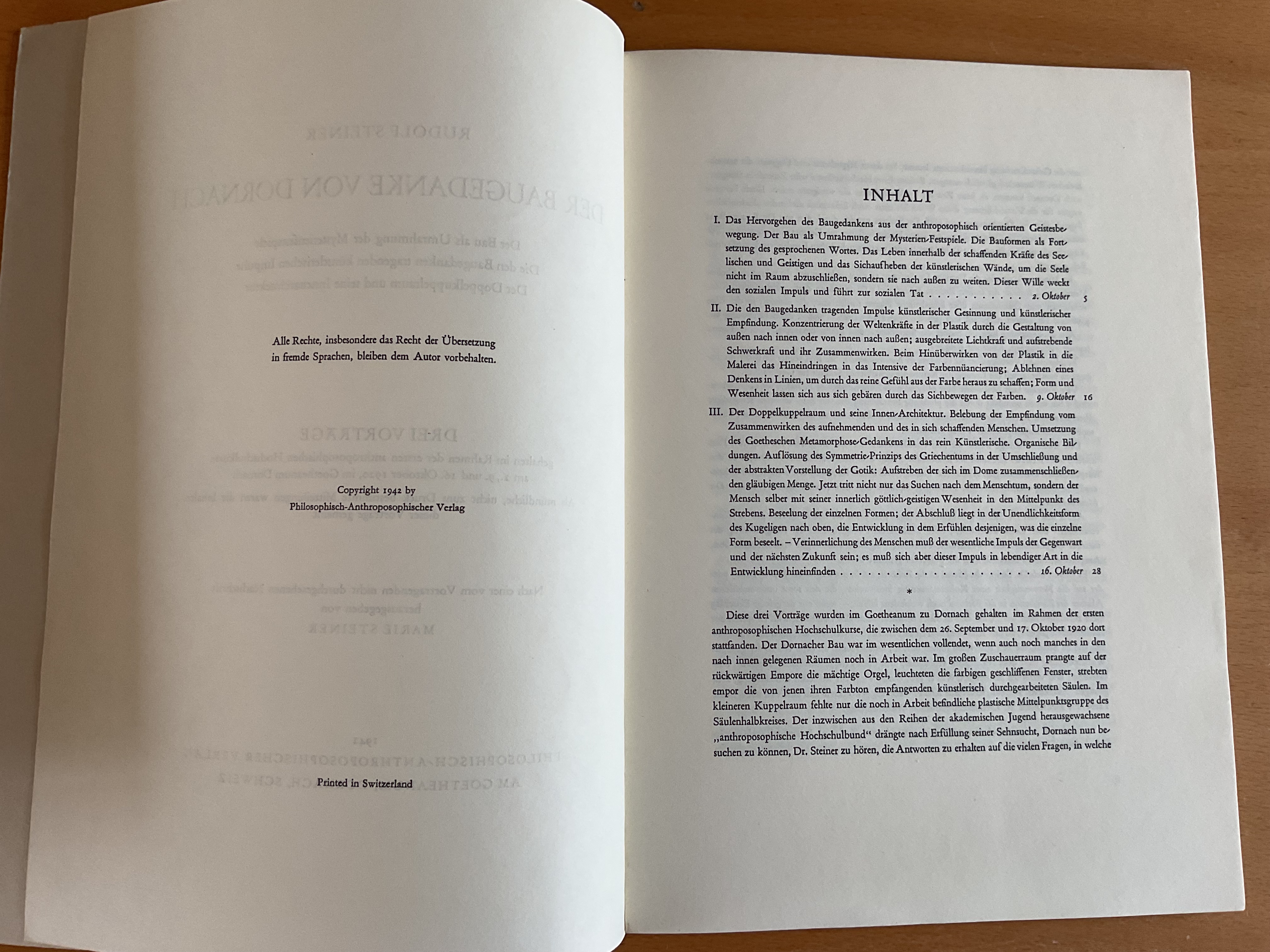 Der Baugedanke von Dornach - R. Steiner