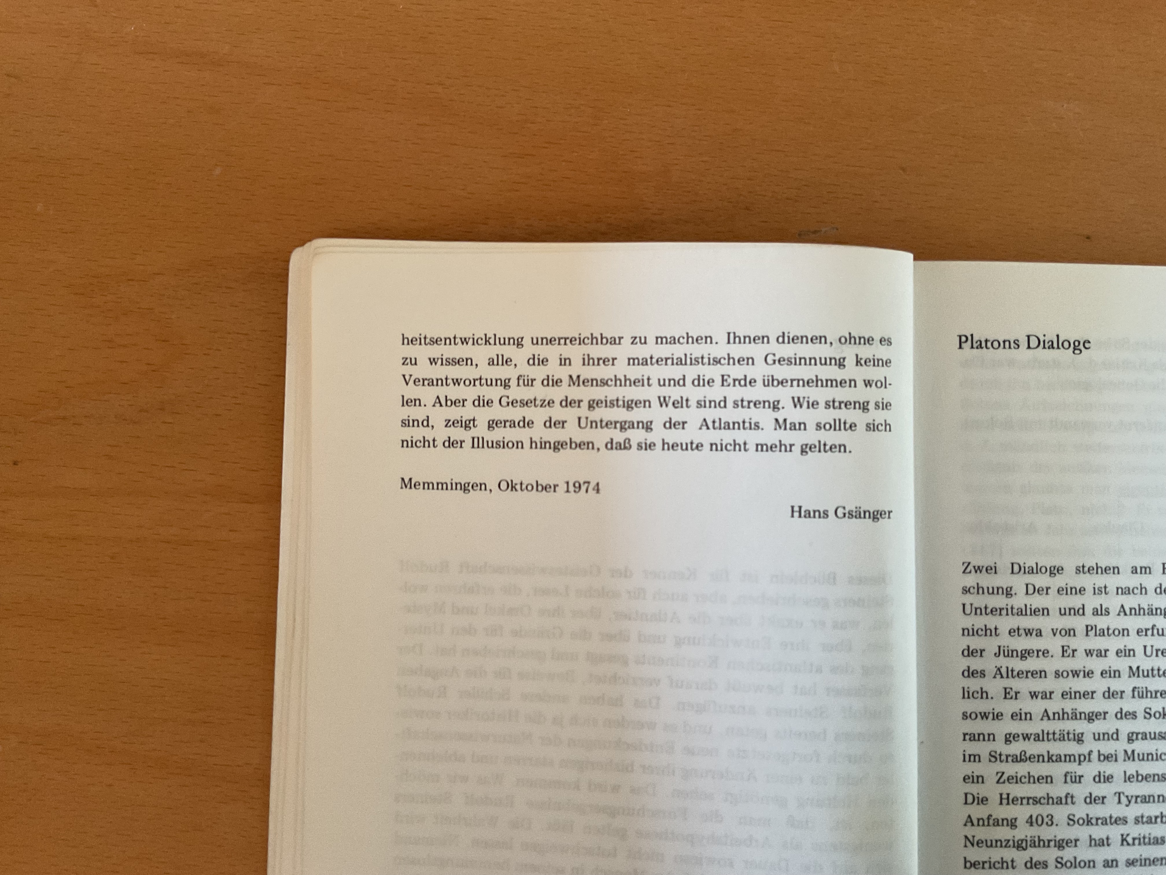 Atlantis. Der Beginn des Mysterien - H. Gsänger