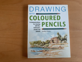 Drawing with coloured pencils - J. Newey