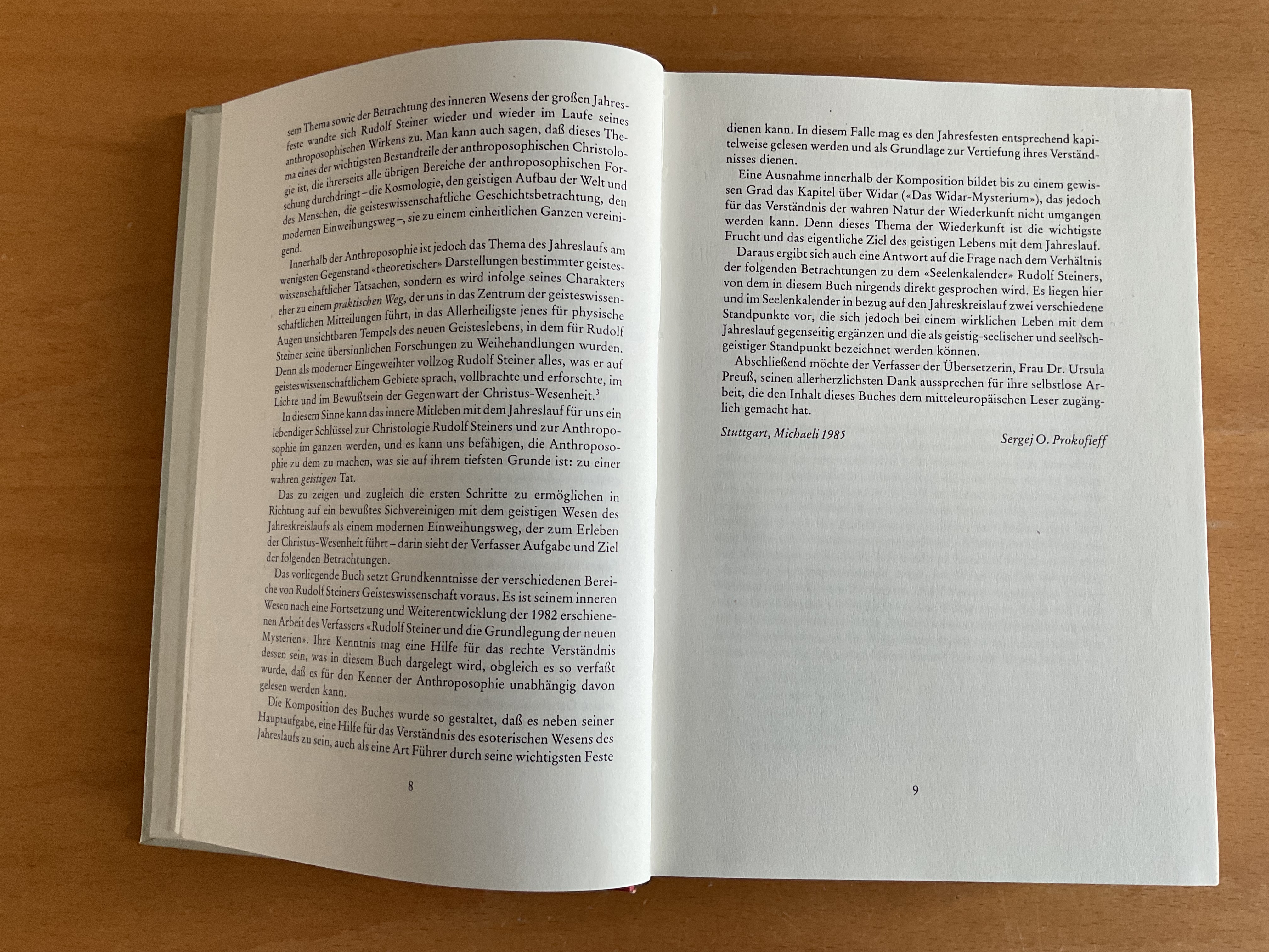 Der Jahreskreislauf als Einweihungsweg zum Erleben der Christus-Wesenheit - S.O. Prokofieff