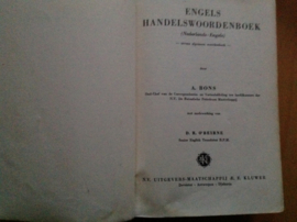 Engels Handelswoordenboek (Nederlands-Engels) - A. Bons