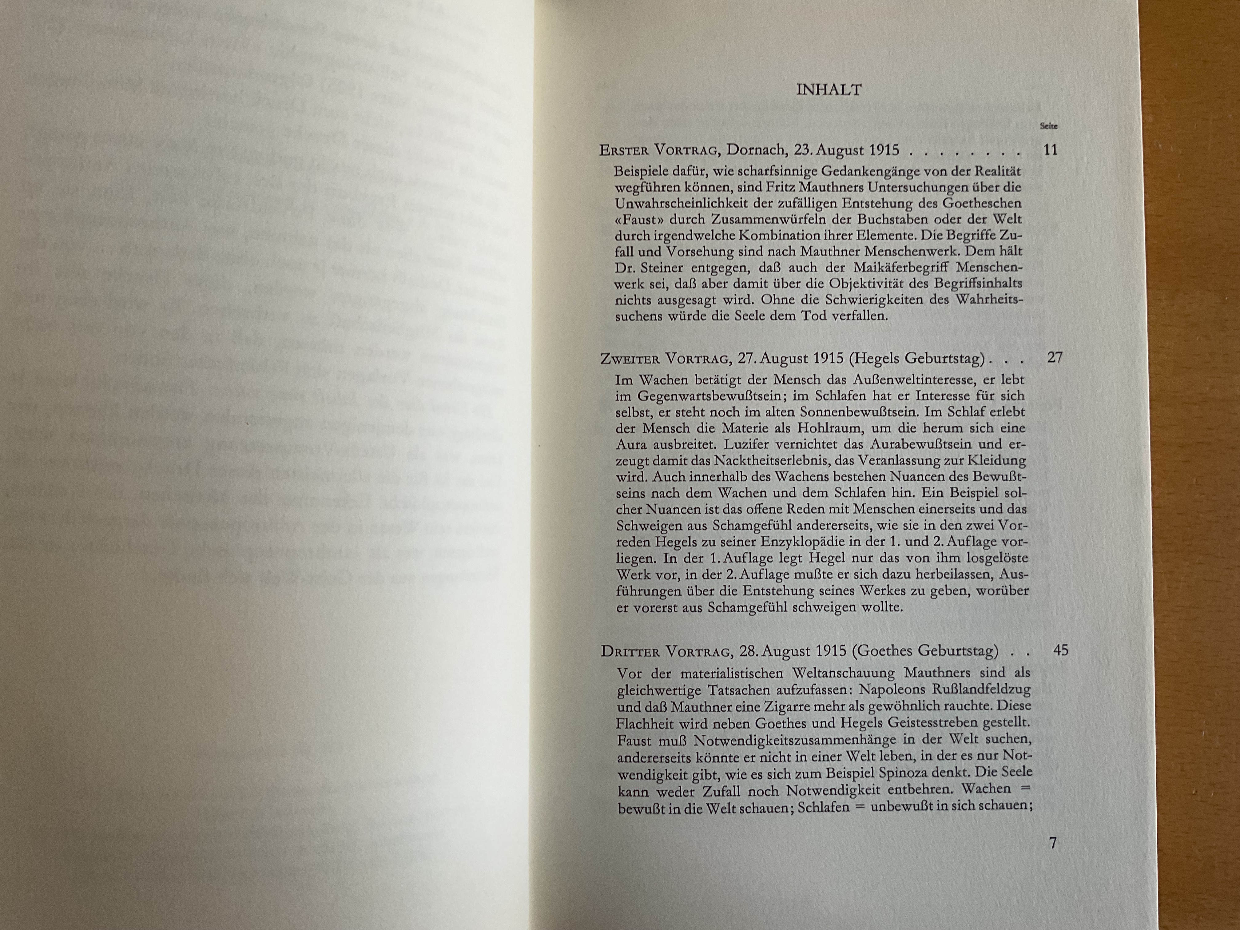 Zufall, Notwendigkeit und Vorschung - R. Steiner