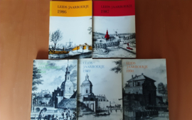 Pakket a 5x Jaarboekje voor geschiedenis en oudheidkunde van Leiden en omstreken 1986 t/m 1990