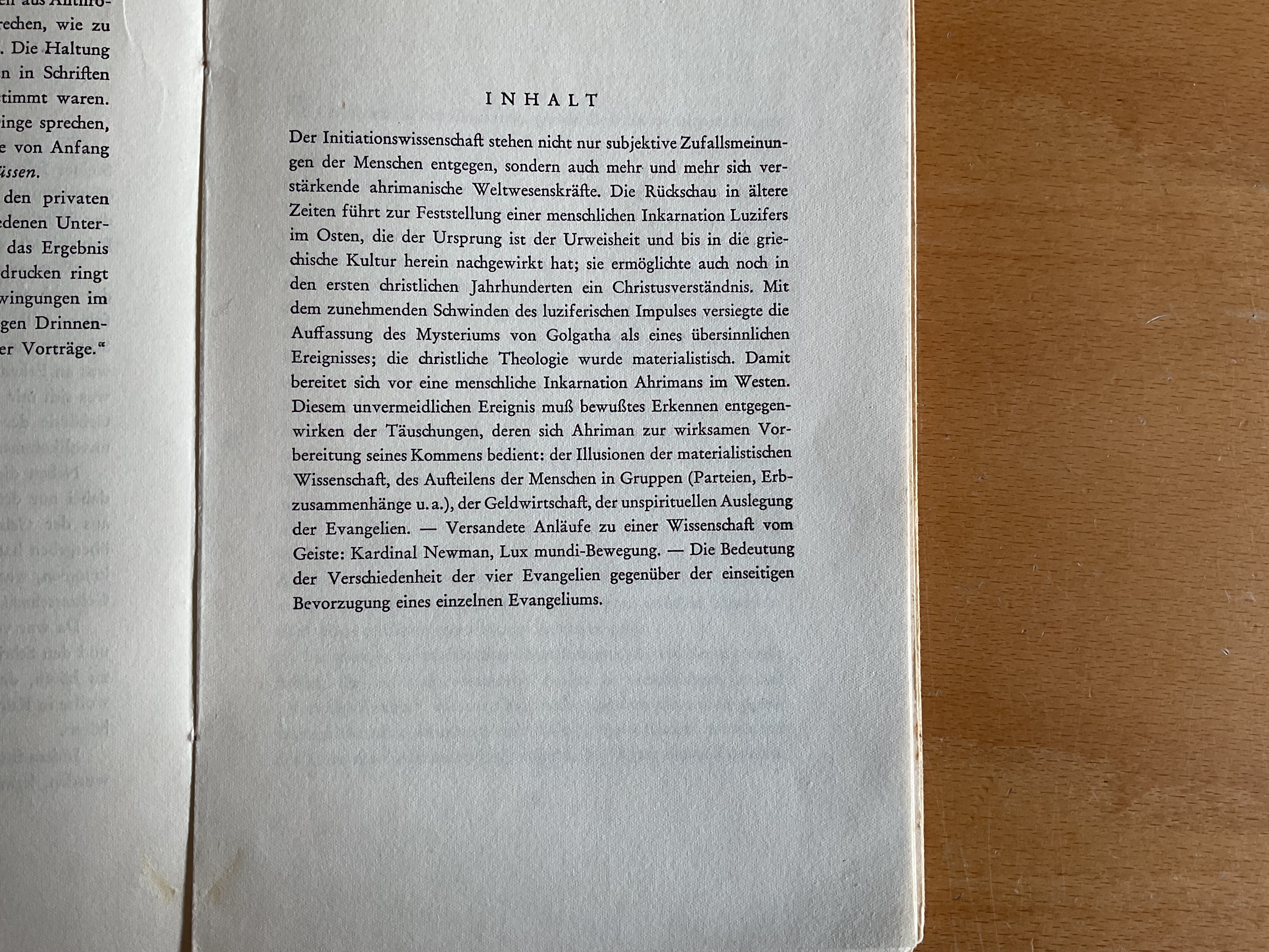 Die ahrimanische Verführung - R. Steiner