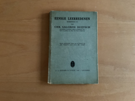 Eenige leerredenen betreffende en van Chr. Salomon Duijtsch