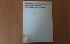 Onderzoek naar de activiteiten van de heer Weinreb in de Duitse bezettingstijd