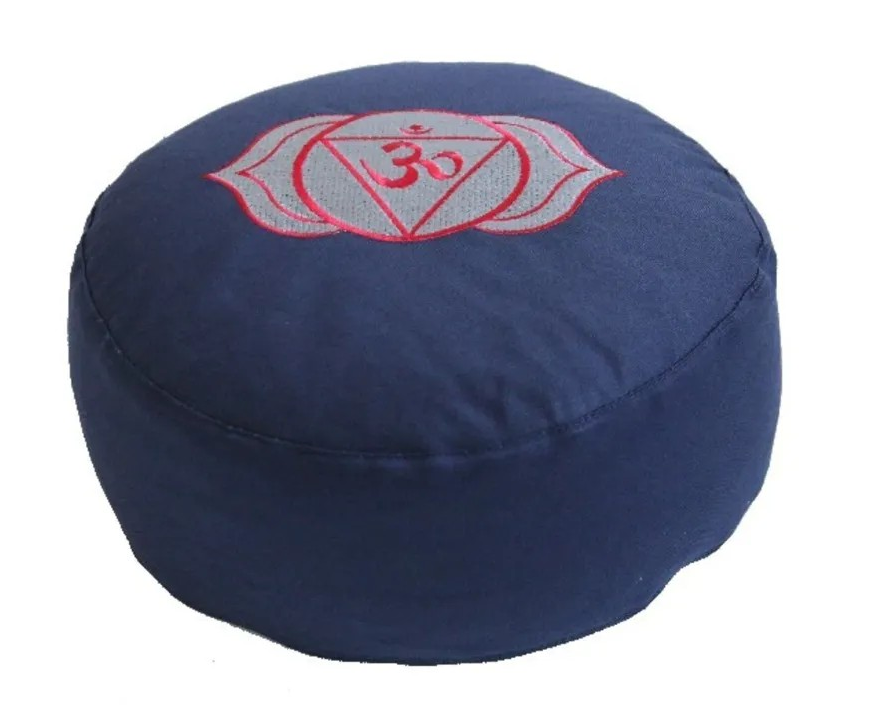 meditatie kussen Ajna 6de chakra - donkerblauw